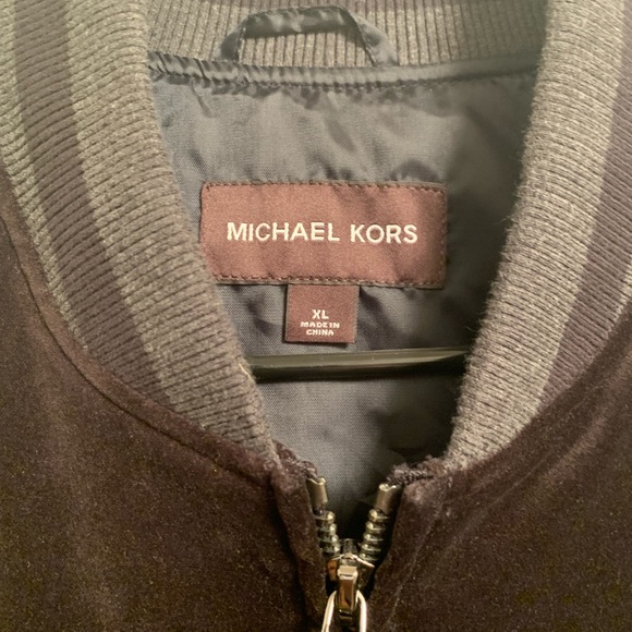 Men’s Michael Kors Velvet Bomber - Picture 2 of 3